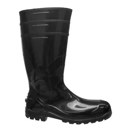 Bota Impermeável Borracha Cano Longo Preta Motoboy