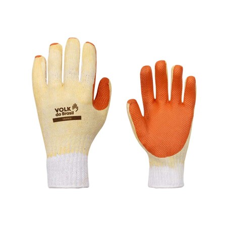 Luva Orange com Borracha Vulcanizada
