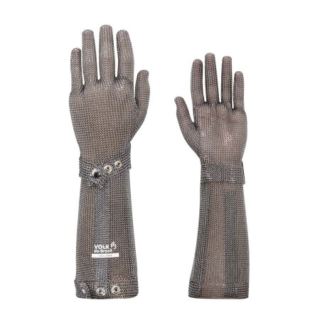 Luva de Malha de Aço Inox Steel Longa – 21cm