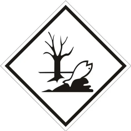 Placa de Sinalização Perigo ao Meio Ambiente – 25x25 cm
