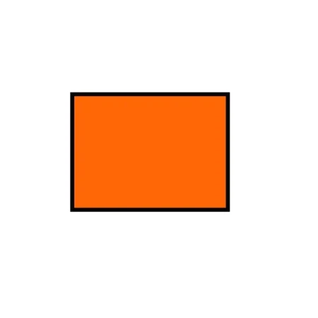 Placa Laranja Lisa 30x40 cm – Identificação de Produtos Perigosos
