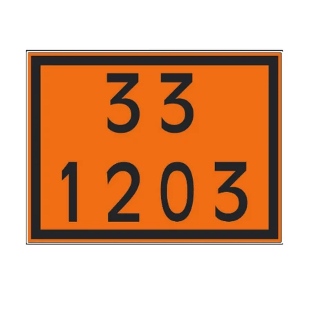 Placa ONU 30/1202 e 30/1203 – Transporte de Diesel e Gasolina | 30x40 cm