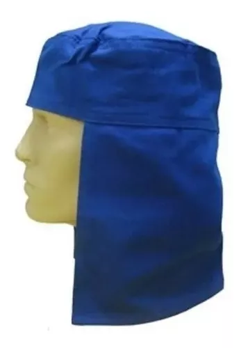 Touca de Brim Soldador Árabe Legendário Proteção Sol I Azul Royal