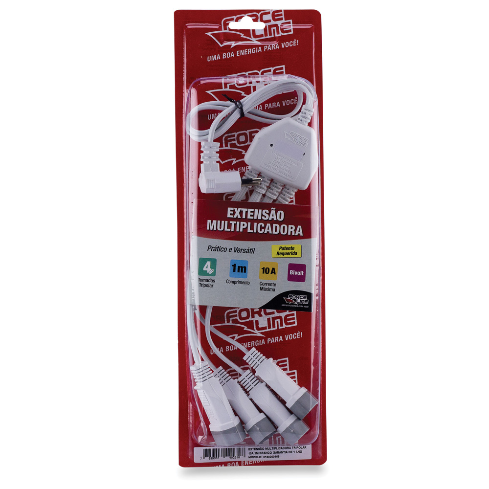 Extensão Elétrica Múltipla com 4 Saídas