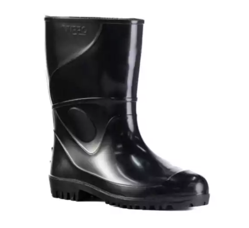 Bota de PVC Preta Innpro Cano Médio 28cm – Antiderrapante e Impermeável | CA 36025