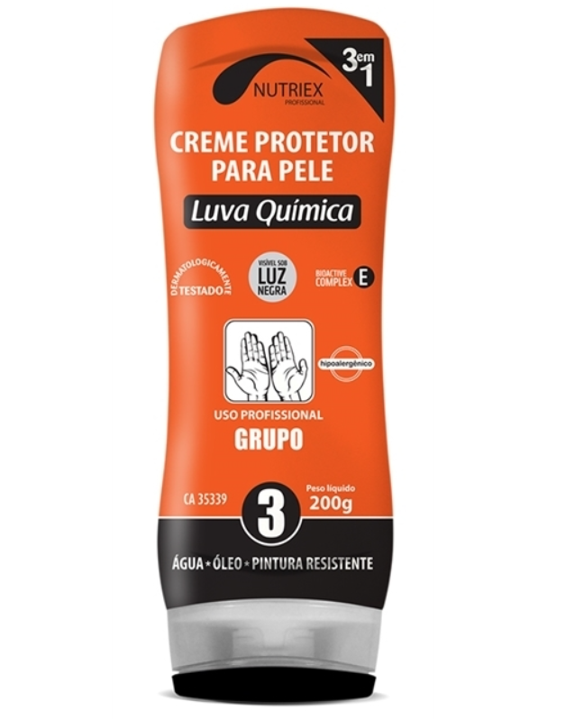 Creme Protetor Luva Química Nutriex Grupo 3 200g
