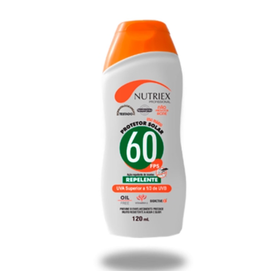 Creme Protetor Solar com Repelente Fator 60 Nutriex 120ml