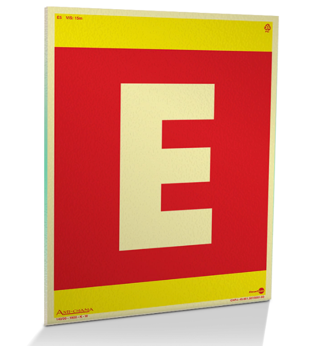 Placa Fotoluminescente – Extintor de Incêndio