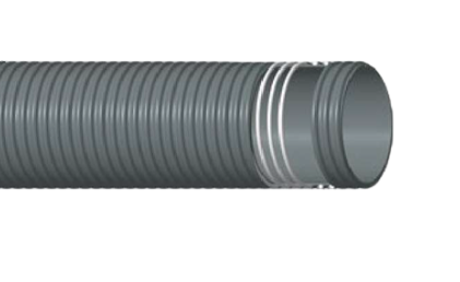 Mangueira Ar Light Cinza | PVC Flexível com Espiral Rígido