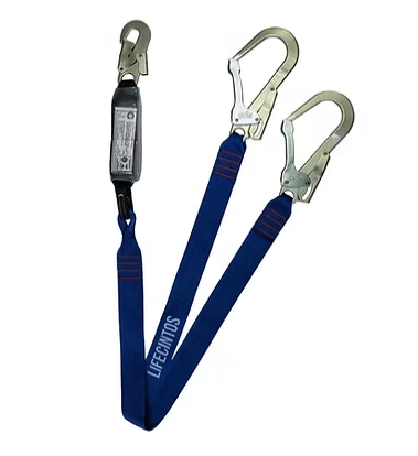 Talabarte de Segurança em Y com Absorvedor de Energia – Fita Azul 45mm