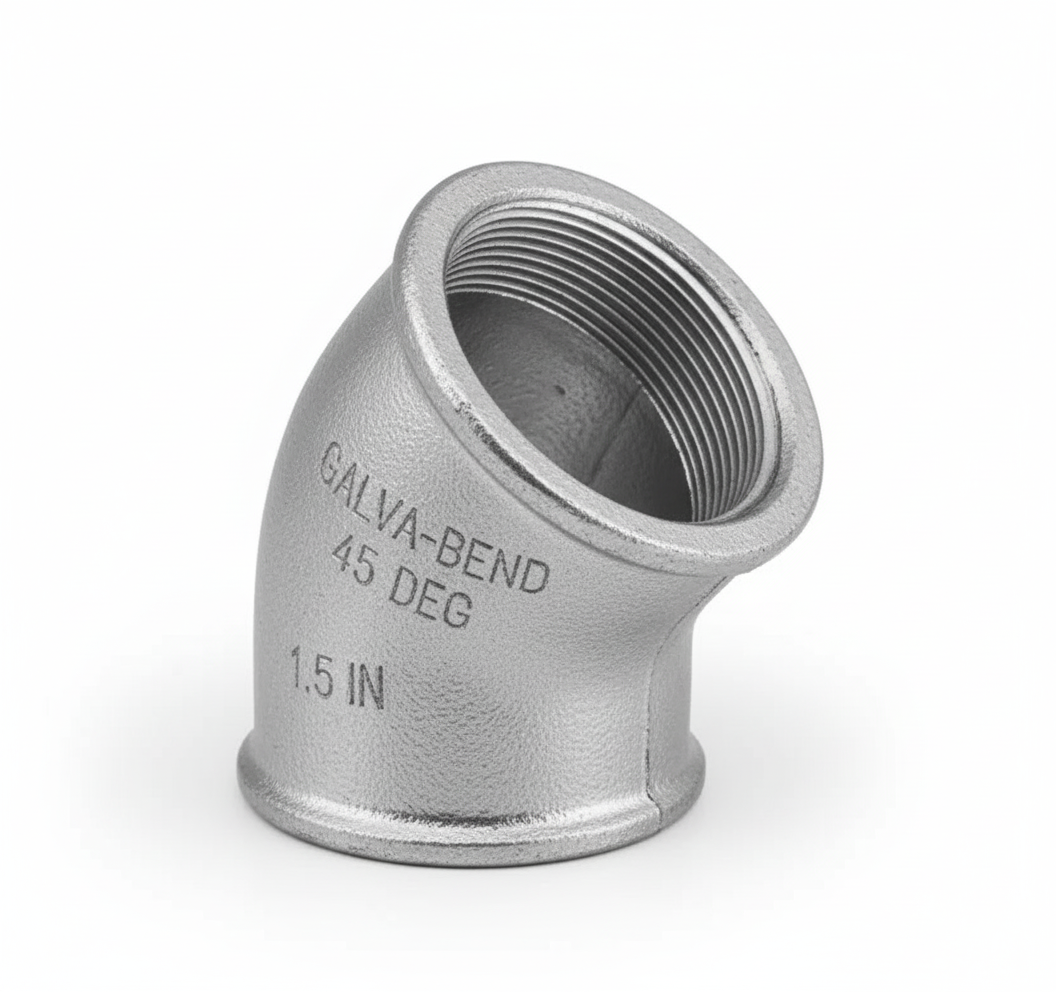 Cotovelo (Joelho) Galvanizado 45º