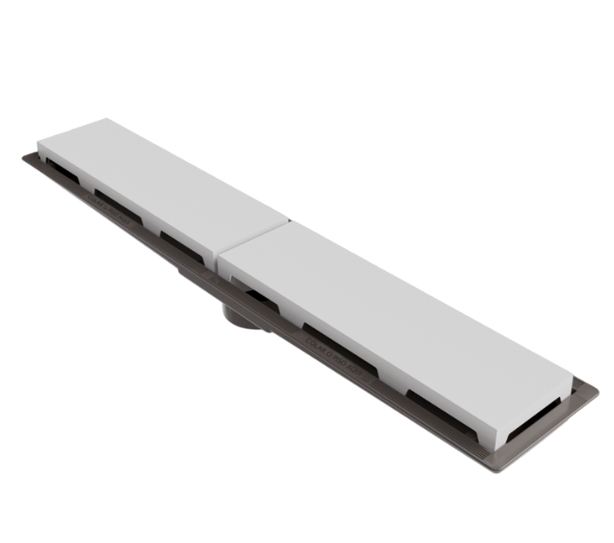 Ralo Linear PVC Seco 50 cm – Branco