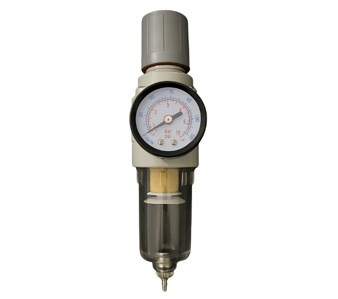 Filtro Regulador de Pressão BFR Branco Mini