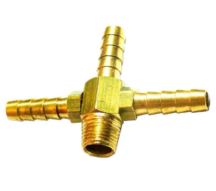 Espigão Fixo em T 3 Saídas 1/4 NPT – Várias Medidas de Mangueira