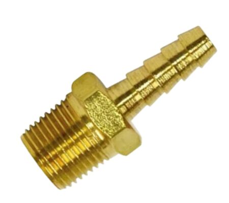 Espigão Fixo Macho 3/8 NPT – Comprimento 46 mm (Várias Medidas de Mangueira)